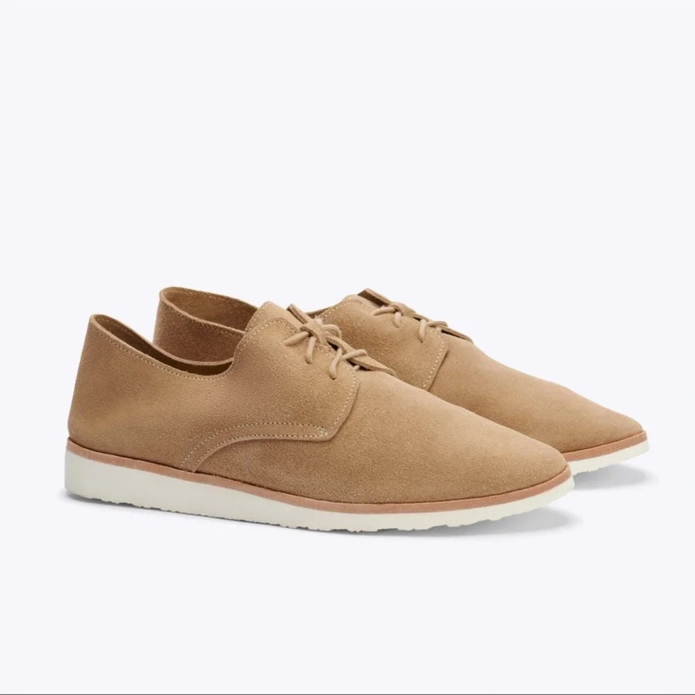 Nisolo‎ Sedona Travel Derby Shoe Tan Suede